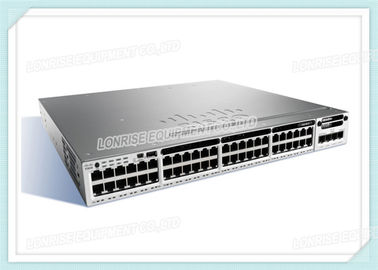 สวิตช์เครือข่าย Cisco Ethernet สวิตช์ WS-C3850-48T-E 3850 48x10 / 100/1000 พอร์ตบริการข้อมูล IP