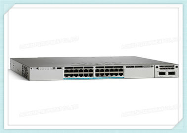 Cisco Switch WS-C3850-24U-S วางซ้อนกันได้ 24 10/100/1000 UPOE พอร์ต 1 โมดูลเครือข่ายสล็อตกำลังไฟ 1100W