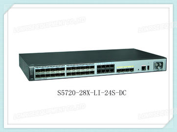 S5720-28X-LI-24S-DC อีเธอร์เน็ต Huawei Switch 24 Gig SFP, 4 10 Gig SFP +, DC -48V, การเข้าถึงด้านหน้า