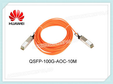 QSFP-100G-AOC-10M สายเคเบิลออปติคัลของ Huawei ที่ใช้งาน QSFP28 100G 850nm 10m AOC