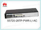 S5720S-12TP-PWR-LI-AC Huawei Switch 8X10/100/1000 PoE + พอร์ต 2 Gig SFP 124W PoE AC 110/220 โวลต์