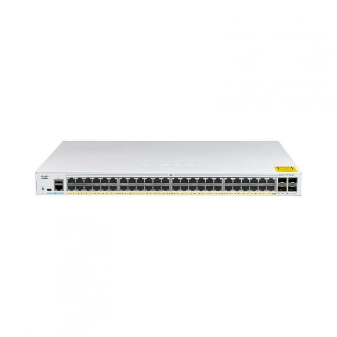 C1000-48P-4G-L Cisco Catalyst 1000 Series Switches 48x 10/100/1000 Ethernet PoE+ และ 370W PoE พอร์ตงบประมาณ, 4x 1G SFP uplinks 0
