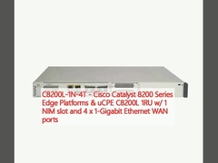 C8200L-1N-4T - Cisco Catalyst 8200 Series Edge Platforms & uCPE C8200L 1RU พร้อมสล็อต NIM 1 และพอร์ต WAN Ethernet 4 x 1 กิกาบิต