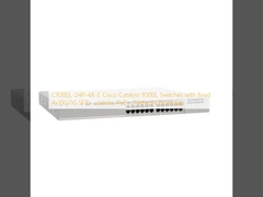 C9300L-24P-4X-E สวิตช์ Cisco Catalyst 9300L พร้อมอัปลิงค์ SFP+ 4x10G/1G แบบติดตั้งตายตัว, PoE+, Network Essentials