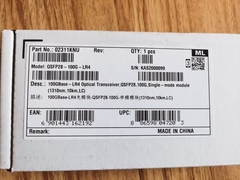 QSFP28-100G-LR4 โมดูล LC อินเตอร์เฟซ Huawei High Speed Transceiver Spa โมดูลตัวรับแสง