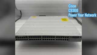 C9300-48P-E, สวิตช์ Cisco Catalyst 9300, 48x1G PoE + / อัปลิงค์แบบแยกส่วน / สิ่งจำเป็นสำหรับเครือข่าย