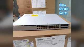 สวิตช์ Cisco C9300L-24T-4G-E 9300, ทองแดง 24x1G / 4x1G SFP / ข้อมูลเท่านั้น