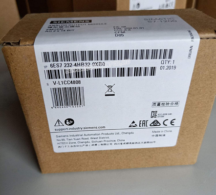 6ES7232-4HB32-0XB0 SIMATIC S7-1200 Analog โมดูลเอาต์พุต SM 1232 2 AO PLC โมดูล 6ES7 232-4HB32-0XB0