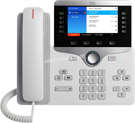โทรศัพท์ Cisco 8841 VoIP โทรศัพท์ Cisco IP Phone CP-8841-K9 การสื่อสารด้วยเสียง VGA แบบจอกว้าง