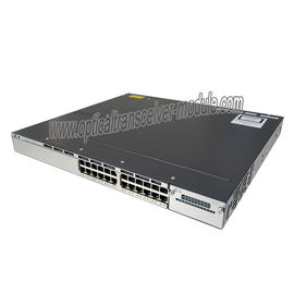 สวิตช์เครือข่าย Cisco Ethernet WS-C3750X-24S-S 24 กิกะบิตพอร์ตสวิตช์ไฟเบอร์ SFP