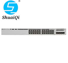 Cisco Catalyst 9300L Switches 24 พอร์ตคงที่อัปลิงค์ข้อมูลเท่านั้นอัปลิงค์ 4X10G Network Advantage