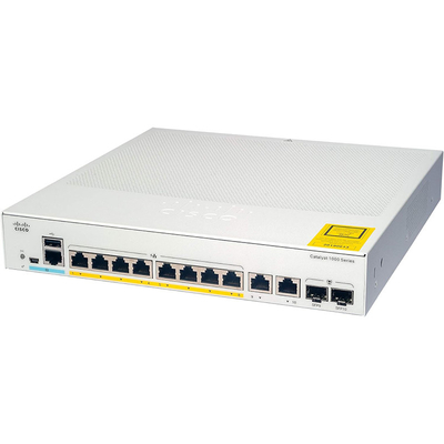 สวิตช์เครือข่าย Cisco Catalyst 1000-8T-2G-L 8 จิกาบิต เอเธิร์นเน็ต (GbE) Port 2X 1G SFP/RJ-45 Combo Port
