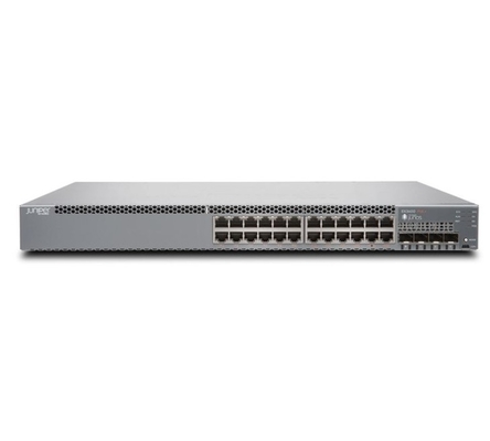 EX3400-24P EX3400 24-Port 10/100/1000BaseT PoE+ 4 X 1/10G SFP/SFP+ 2 X 40G QSFP+ พัดลมเรดดันท์ กระแสอากาศหน้ากลับ