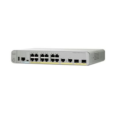 Cisco Catalyst 3560 CX 12-Port PoE+ Managed Switch พร้อมการออกแบบที่ไม่มีแฟนและ 2 x 10G SFP+ Uplinks