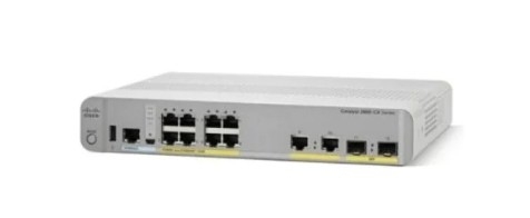 WS-C2960CX-8PC-L 8 Gigabit Ethernet Ports 8 PoE+ Outputs 124W PoE Budget 2 1G SFP และ 2 1G Copper Uplinks
