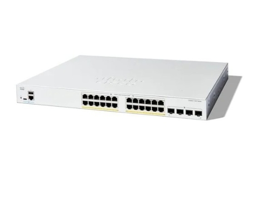 C1300-24FP-4GCisco Switches Cisco Switches 24x 10/100/1000 Port PoE+ ด้วยงบประมาณพลังงาน 370W