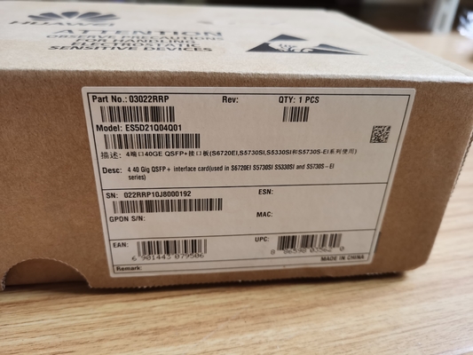 การ์ดอินเทอร์เฟซ Huawei ES5D21Q04Q01 QSFP+ 40Gbps สำหรับ S6720EI Series