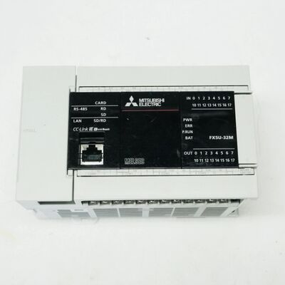 Mitsubishi FX5U-32MT/ES PLC CPU Module 32 I/O ทรานซิสเตอร์เอาต์พุต