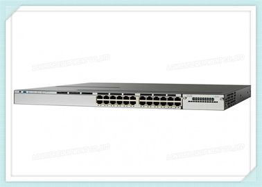 Cisco Switch WS-C3850-24P-E 24 * 10/100/1000 อีเธอร์เน็ต POE + พอร์ตบริการ IP สวิตช์ที่จัดการได้ซ้อนกันเลเยอร์ 3
