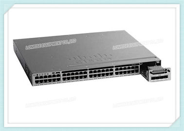 Cisco Switch WS-C3850-48PW-S 5 จุดเชื่อมต่อใบอนุญาต IP Base Managed Stackable Layer Switch 48 * 10/100 / 1000Port