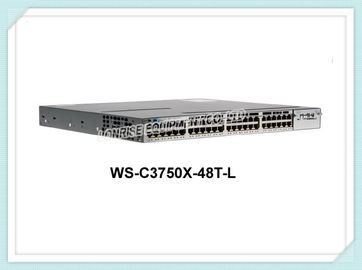สวิตช์สายเคเบิล Ethernet ของสวิตช์สวิตช์เครือข่ายข้อมูล WS-C3750X-48T-L สำหรับธุรกิจขนาดเล็ก