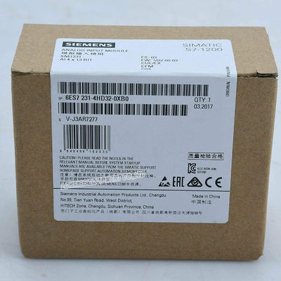 6ES7231-4HD32-0XB0 SIMATIC S7-1200 โมดูลอินพุตแบบอะนาล็อก SM 1231 โมดูล PLC 6ES7 231-4HD32-0XB0