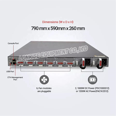 CE6820-48S6CQ-B Huawei CloudEngine 6800 Data Center Switches เป็นโซลูชั่นเครือข่ายที่ทันสมัยที่ออกแบบมาเพื่อการเชื่อมต่อ 10G/100G ความหนาแน่นสูง