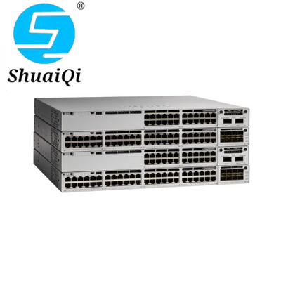 Cisco Catalyst 9300L Switches 24 พอร์ตคงที่อัปลิงค์ข้อมูลเท่านั้นอัปลิงค์ 4X10G Network Advantage