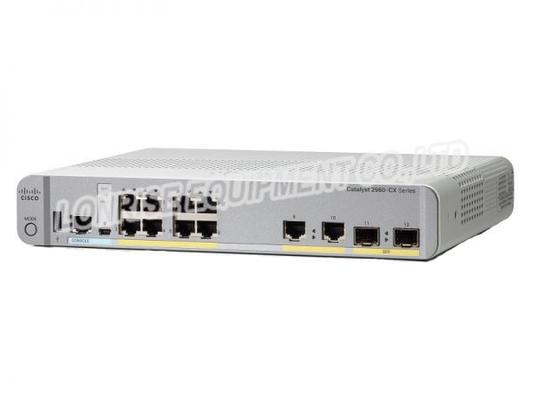 พอร์ต Cisco WS-C2960CX-8TC-L Catalyst 2960-CX ขนาดกะทัดรัด Switch Layer 2 Ethernet Ports