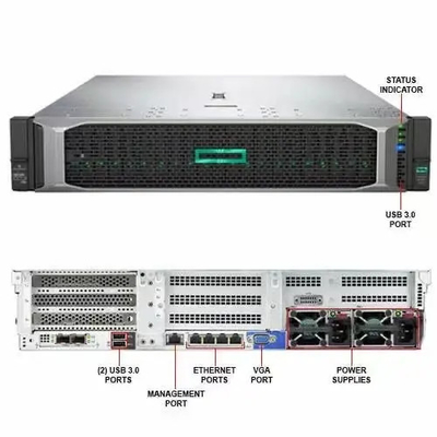 ProLiant D L380 G10 เซิร์ฟเวอร์แร็ค 2U พร้อม Intel Xeon Silver 4110 16GB RAM