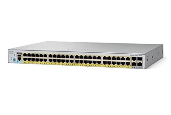 WS-C2960L-48PQ-LL Cisco Catalyst 2960L สวิตช์ 48 Port GigE PoE+ 4x10G SFP+ Lan Lite