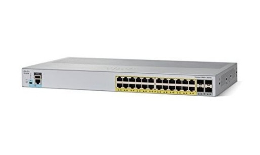 WS-C2960L-24PQ-LL Cisco Catalyst 2960L สวิตช์ 24 ท่า GigE PoE+ 4x10G SFP+ Lan Lite