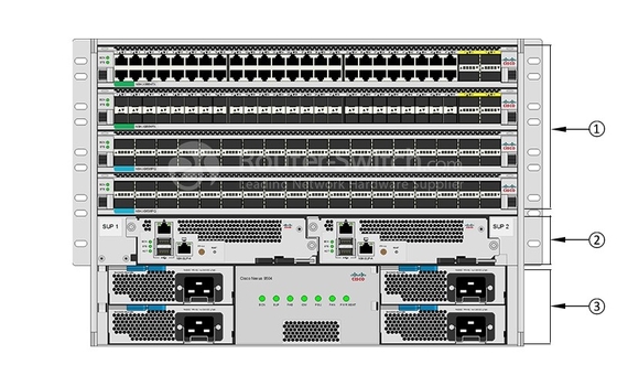 N9K-C9504 Cisco Nexus 9500 Series Switch Cisco Nexus 9500 Series Switch ชาซีพร้อมสล็อตการ์ด 8 เส้น