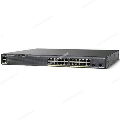 WS-C2960X-24PD-L เครื่องปรับเปลี่ยน Catalyst 2960-X ที่ปิดใหม่ 24 GigE PoE 370W 2 X 10G SFP+ LAN Base