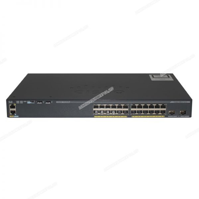WS-C2960X-24PD-L เครื่องปรับเปลี่ยน Catalyst 2960-X ที่ปิดใหม่ 24 GigE PoE 370W 2 X 10G SFP+ LAN Base