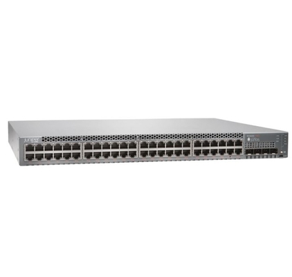 EX3400-48T EX3400 48 ท่าเรือ 10/100/1000BaseT 4 X 1/10G SFP/SFP+ 2 X 40G QSFP+ แฟนลมที่เหลือหน้าสู่หลัง การไหลอากาศ