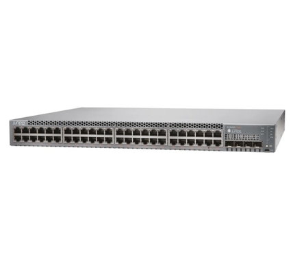 EX3400-48T EX3400 48 ท่าเรือ 10/100/1000BaseT 4 X 1/10G SFP/SFP+ 2 X 40G QSFP+ แฟนลมที่เหลือหน้าสู่หลัง การไหลอากาศ