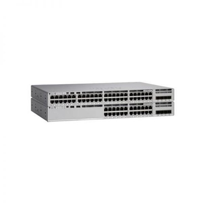 C9200L 48P 4G E Cisco Switch Catalyst 48 ท่าทาง 4 x 1G อัพลิงก์ สวิตช์อีเทอร์เน็ต