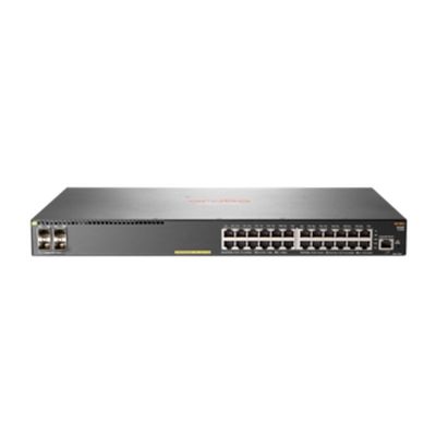 JL255A, สวิตช์ Aruba 2930F, งบประมาณ 24xGE PoE+/4xSFP+/370W PoE