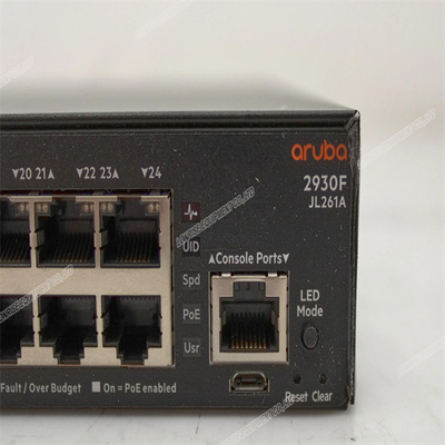 JL261A อุตสาหกรรม Ethernet Switches 1000mbps โลหะ Half-Duplex Poe Switches งาน Lacp สภาพใหม่