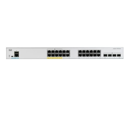 C1000-24T-4X-L สวิตช์ Cisco Catalyst 1000 Series พอร์ตอีเธอร์เน็ต 24x 10/100/1000 4x 10G SFP Uplinks
