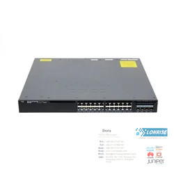 WS-C3650-24PD-S ซีรีส์อีเทอร์เน็ตสวิตช์ 24 ท่า Port PoE Gigabit Enterprise Switch WS-C3650-24PD-S