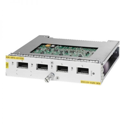 โมดูลขยาย CiscoA9K-MPA-4X10GE อัตราการส่งข้อมูล Cisco Small Form-Factor Plug-in Modules ระยะทางการส่ง 300m