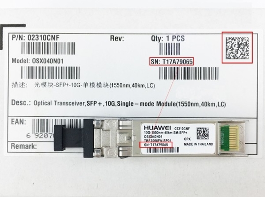 OSX040N01 Huawei Optical Transceiver OSX040N01 02310CNF SFP+ 10G โมดูลหลายโหมด ((1550nm 40km LC LRM)
