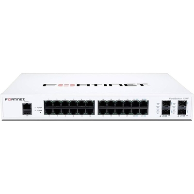 Fortinet FS-124F เป็นสวิตช์ที่มีประสิทธิภาพและราคาที่แข่งขันได้ด้วยพอร์ต GE 24x + พอร์ต SFP + 4x + 1x RJ45