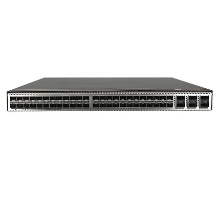 CE6863E-48S6CQ-F Huawei CloudEngine 6800 48*25G SFP28, 6*100G QSFP28, 2* แอคพลังงาน, ทางออกอากาศด้านประตู