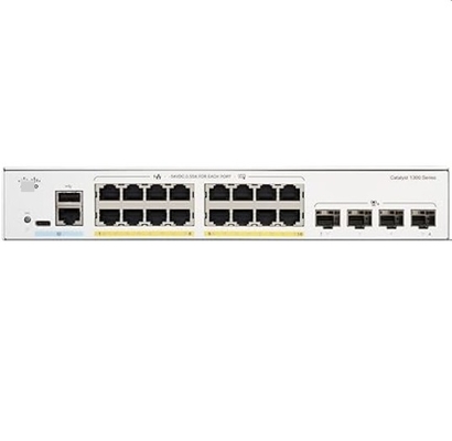 Cisco C1300-16P-4X 16x 10/100/1000 Port Port PoE+ พร้อมงบประมาณพลังงาน 120W