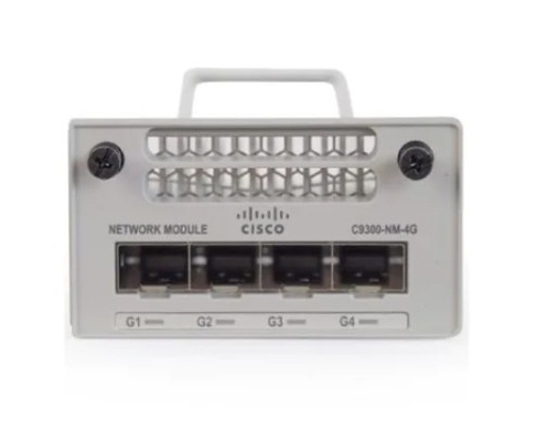 C9300 NM 4G Catalyst 9300 Series Modules & Cards Catalyst 9300 4 x 1GE Network Module สําหรับพอร์ตอัพลิงค์ของ Cisco Catalyst 9300 Series Switches