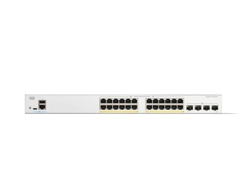 Cisco C1300-24FP-4G - Cisco Switches 24x 10/100/1000 PoE+ Port กับงบประมาณพลังงาน 370W 4xGigabit SFP Rack-mountable