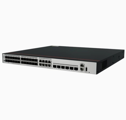 S5735-S24ST4XE-V2 24*GE SFP Port 8 Port ที่มีวัตถุประสงค์สองแบบ 10/100/1000 หรือ SFP 4*10GE SFP+ Port 2*12GE สเตคพอร์ต ไม่มีโหลดพลังงาน